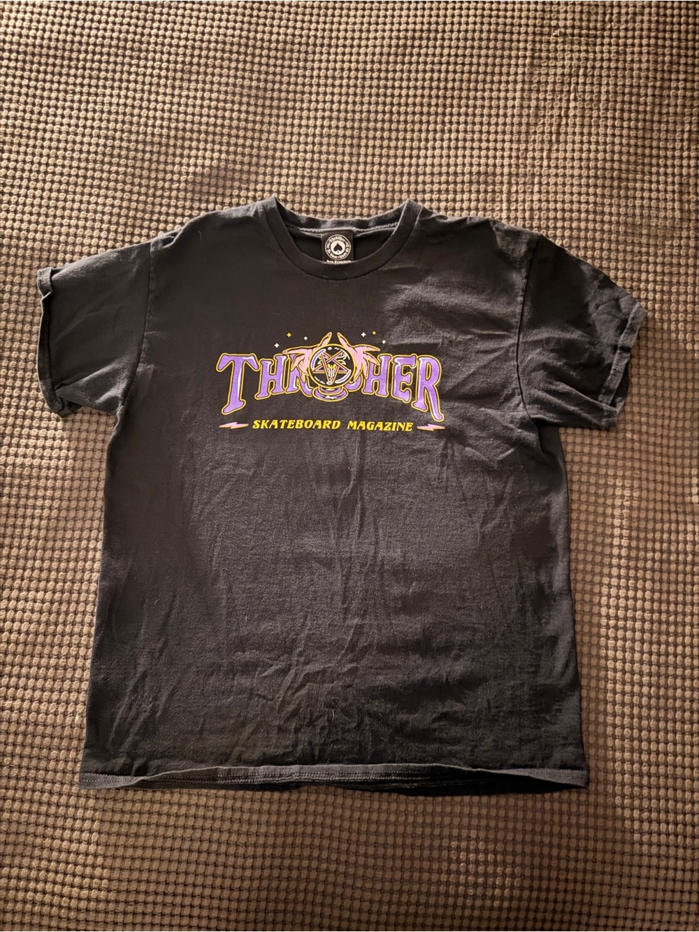Thrasher Black Short Sleeve Logo T-Shirt